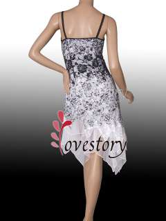 Summer Whites Lace Sequined Spaghetti Straps Fashion Dresses 00045 US 