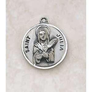  Sterling Silver St. Julia with 18 Chain. Jewelry