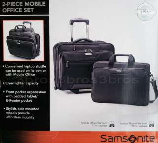 New Samsonite 17 Rolling Business Laptop Case Mobile Padded Tablet 