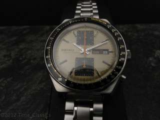 BEAUTIFUL RARE 1976 VINTAGE SEIKO 6138 0030 SPEEDTIMER SERVICED 