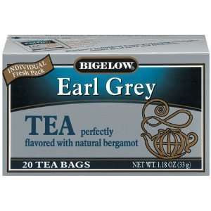 Bigelow Earl Gray Tea   20 Individual Packs (4 Box Multi Pack)