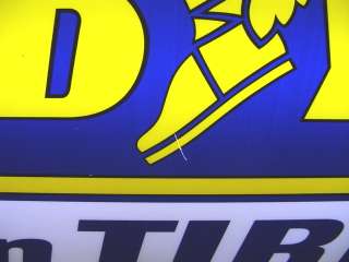 GOODYEAR DOUBLE SIDED LIGHTED SIGN #1 IN TIRES ALUMINUM FRAME 34 