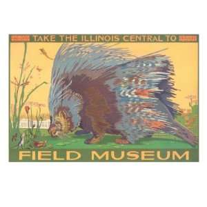   Field Museum with Porcupine Giclee Poster Print, 32x24