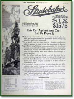 1914 Studebaker car Franklin Booth art AD  