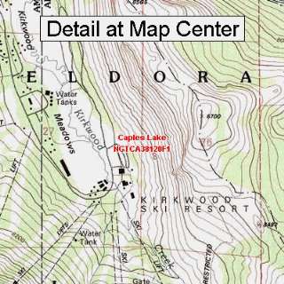  USGS Topographic Quadrangle Map   Caples Lake, California 