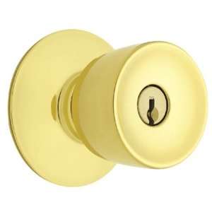  Schlage Bell Entry Knob, Bright Brass #F51VBEL505/605 