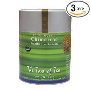 The Tao Of Tea Chimarrao, 100% Organic, 4 Ounce Tin (Pack of 3 