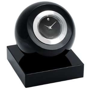  Movado Black Dial Crystal Table Clock