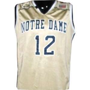  Teresa Borton #12 Notre Dame Womens Basketball Game Used 