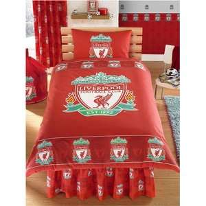  Liverpool Fc Stipple Football Panel Official Single Bed Duvet Quilt 
