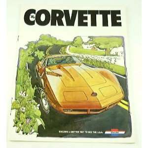  1974 74 Chevrolet Chevy CORVETTE BROCHURE Stringray 
