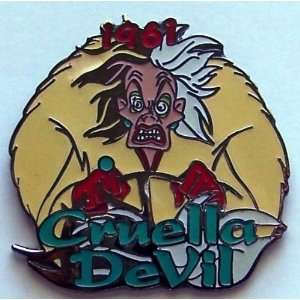  Disney Pin Cruella Devil 1961 Millennium Countdown #63 