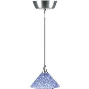  Carlota Pendant Lamp 130hx5w Blue Glass Shd