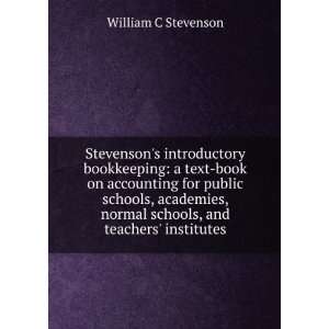  Stevensons introductory bookkeeping a text book on 