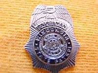 WISCONSIN WI STATE POLICE PATROL PROUD MINI SILVER EAGLE BADGE SHIELD 