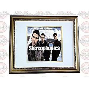  STEREOPHONICS Autographed Signed FRAMED LP Album Flat 