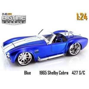   Muscle Blue 1965 Shelby Cobra 427 S/C 124 Scale Die Cast Car Toys