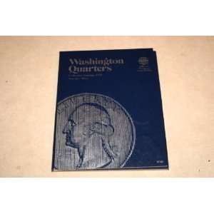 Whitman Coin Folder Washington Quarters Collection Starting 1960 