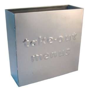  Silver Metal Take Out Menu Box by Tatutina