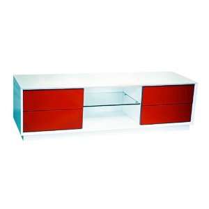  High Gloss TV Stand w/ Side Drawers By Chintaly