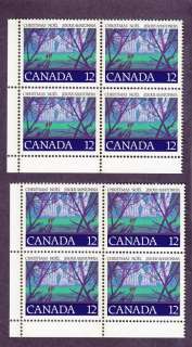 Canada   #742 Christmas 2 Plate Block   MNH 8 stamps  