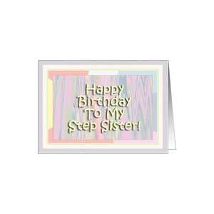  Cascading Pastels   Happy Birthday Step Sister   Verse 
