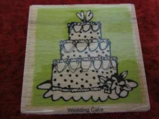 Vap Scrap Rubber Stamp Wedding Cake  