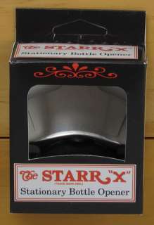 POLISHED STAINLESS STEEL Starr X Wall Mount Bottle Stationary Opener 