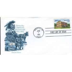  Kentuky Statehood Bicentennial 1792 1992 Stamps Env 