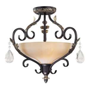  Bellasera Collection 2 Light 18 Castlewood Walnut and 