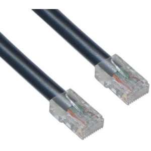  CAT6, UTP, Bootless, 500MHz, Black, 5 ft 