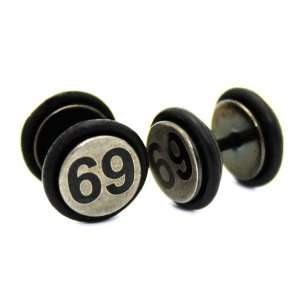 69 Sixty Nine Fake Plug 16g 1.4mm with 0g Look Stainless Steel (Sold 