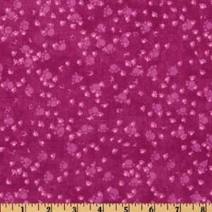  44 Wide Phat Cat Jazz Paw Prints Magenta Fabric By The 