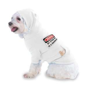  SNOWBOARD Hooded (Hoody) T Shirt with pocket for your Dog or Cat SMALL