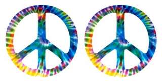 PEACE SIGN Tie Dyed Look 4 Vinyl Decal Sticker SET  