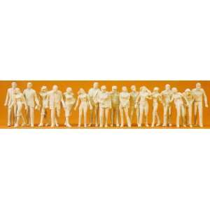  Preiser 65601 Pedestrians (18) (Unpainted)