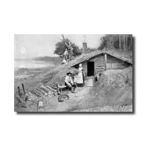  A Pennsylvania Cavedwelling Illustration From colonies And 