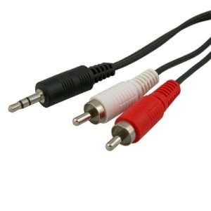  1.5m TRS to RCA Stereo Audio Cable   3.5mm to L/R 