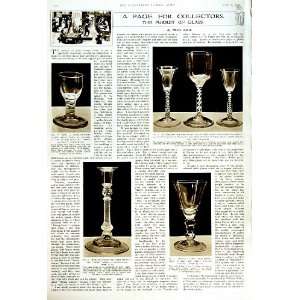  1951 GLASS COLLECTIONS CANDLESTICK GOBLET GLASSES DAVIS 