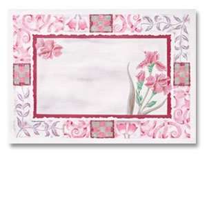  Hoffmaster 901 CC44 Maroon Floral Placemat