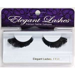  Elegant Lashes F430 Premium Black Feather False Eyelashes 