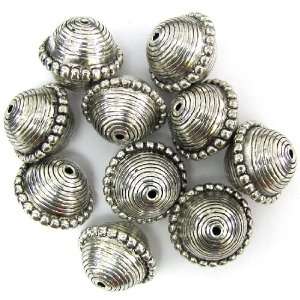  10 120mm silver plated CCB spacer rondelle top beads