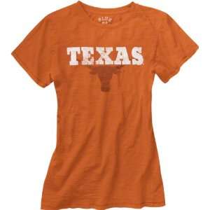   Texas Longhorns Womens Orange Quimby Slub T Shirt