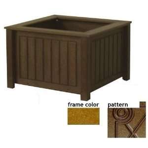   Hampton Planter Box Diamond Pattern   Cedar Patio, Lawn & Garden