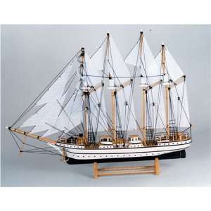 Four Masted Schooner Model Ship 