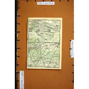  MAP 1898 FRANCE PLAN CHATEAU DE PARC CHANTILLY FORET
