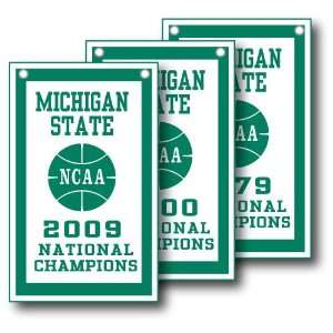   Green 3 Pack 12 x 18 Mini Rafter Banners 