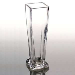  CASE OF 12 Tall Square Taper Vases