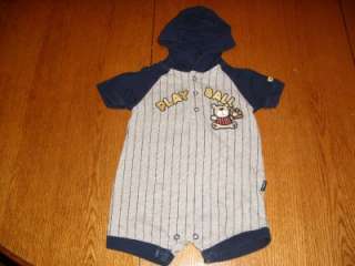Carters Summer hooded outfit used Infant baby boy clothing clothes 6 