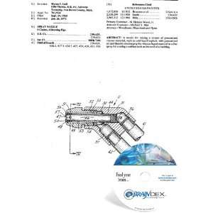  NEW Patent CD for SPRAY NOZZLE 